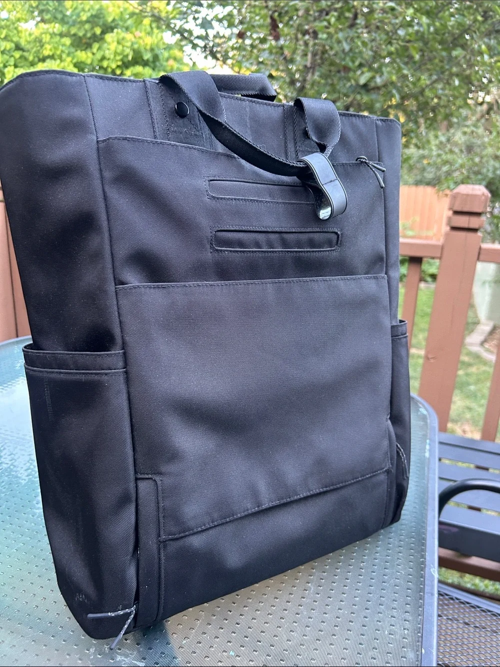 Dagne Dover Black Laptop Tote Backpack